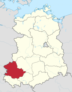 Karte vom Bezirk Erfurt